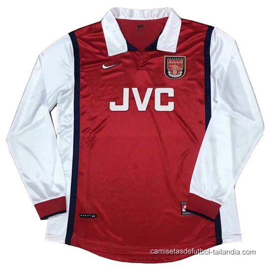 1ª Camiseta Arsenal Manga Larga Retro 1998 - Haga un click en la imagen para cerrar